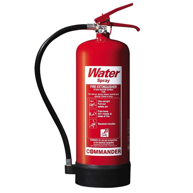 BSI EN3-7 Kitemark 6L Portable Water Mist Fire Extinguisher