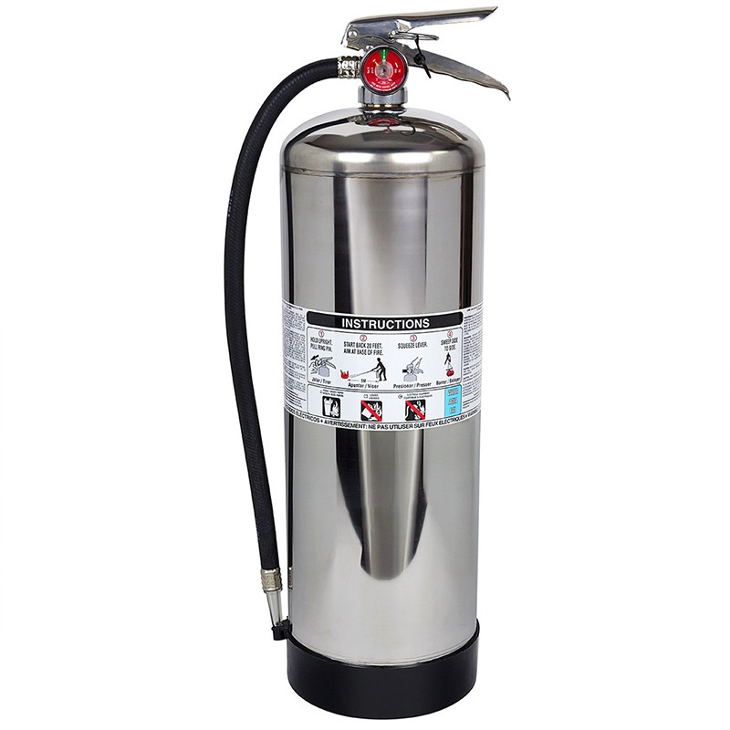 Portable stainless steel 9L Water Mist Foam Fire Extinguisher