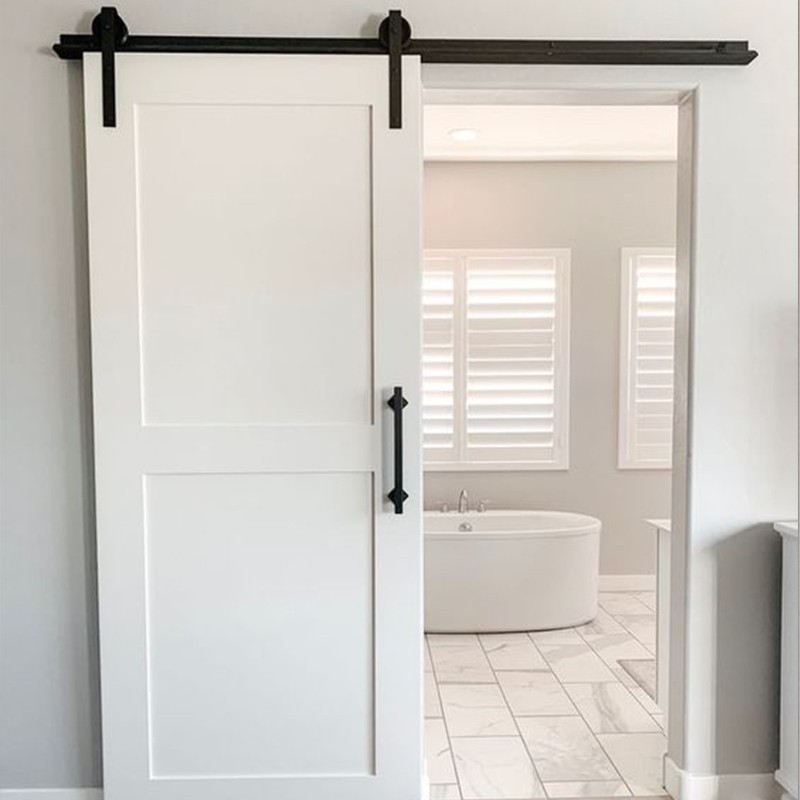 White Modern Sliding Barn Door