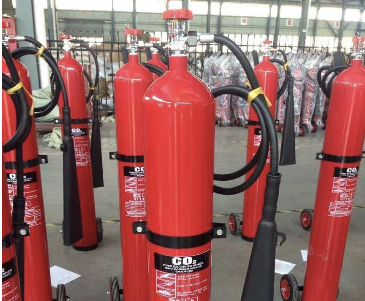 Portable Carbon_Alloy 12KGS CO2 Carbon Dioxide Fire Extinguisher(图1)
