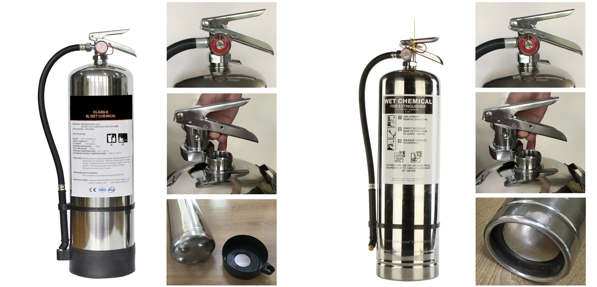 Stainless Steel 4KGS ABC Portable Dry Powder Extinguisher(图1)