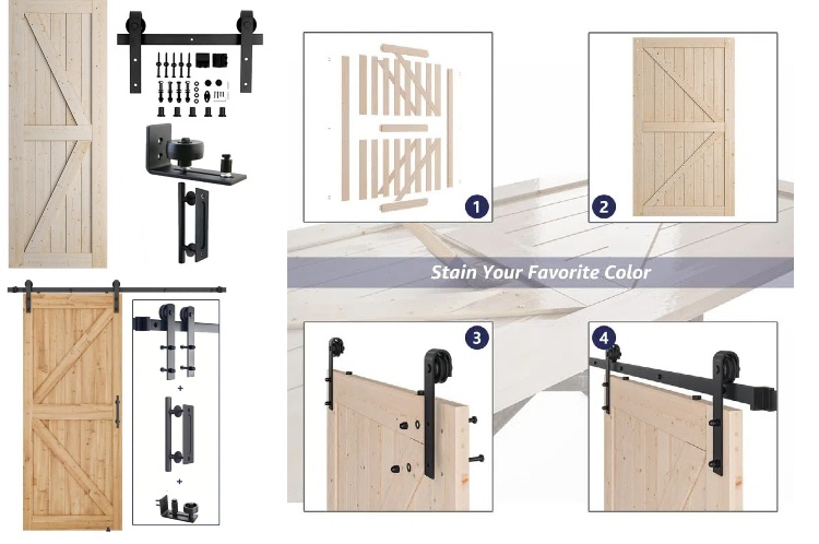 Single Panel Sliding Barn Door(图1)