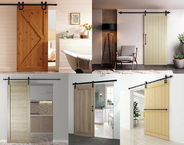 Wooden Assembled Warehouse Barn Door(图1)